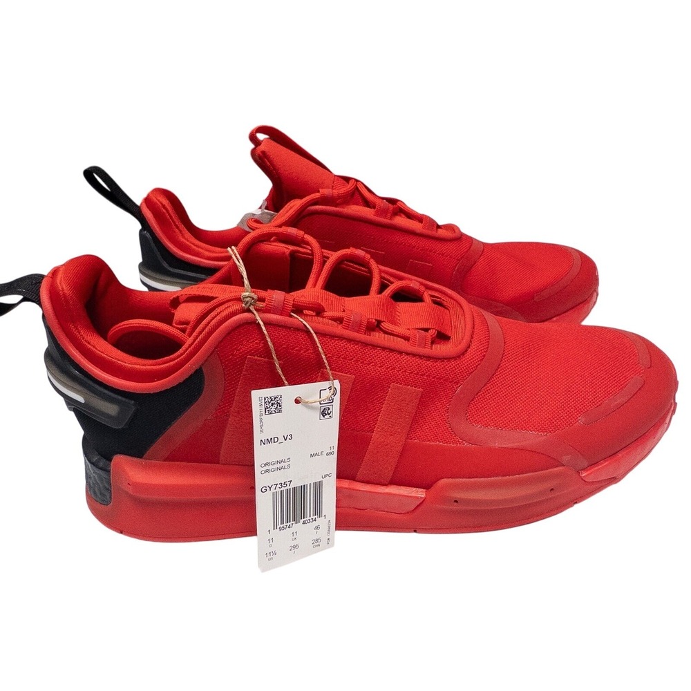 NEW Adidas NMD V3 Originals Vivid Red Running Shoes Sneakers Mens Size 11.5‎